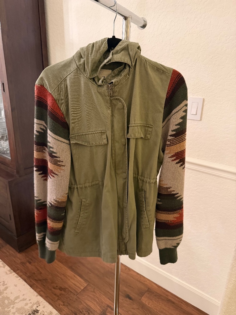 Green Hooded Jacket